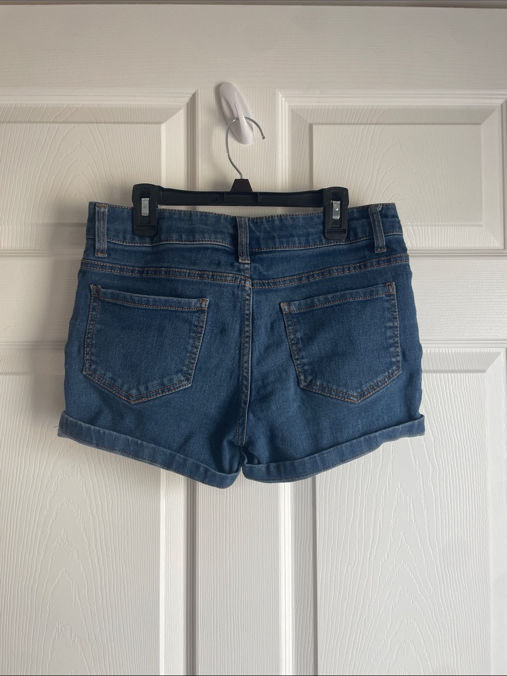 Blue Stretchy Denim Jean Shorts Women’s size 6 - Picture 4 of 5